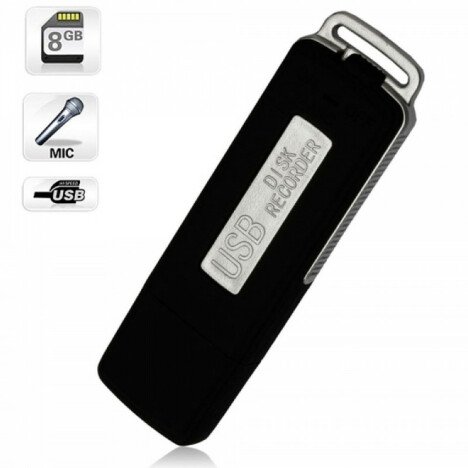 Stick USB Spion Reportofon iUni STK98, Memorie interna 8GB